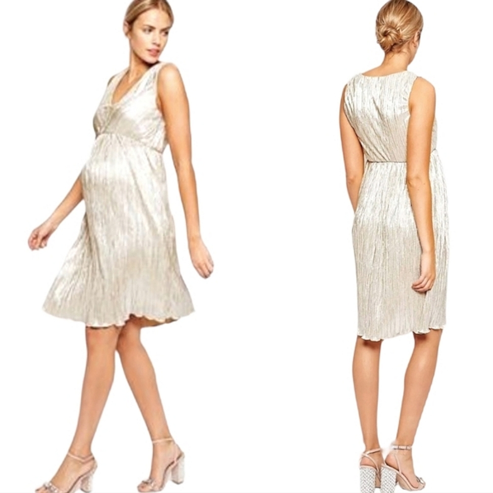 ASOS Cream Midi Dress